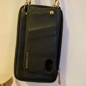 Bandolier Emma Pebble Leather Crossbody with Pouch